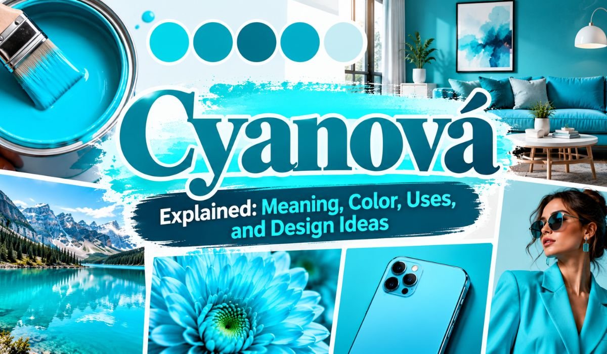 cyanová